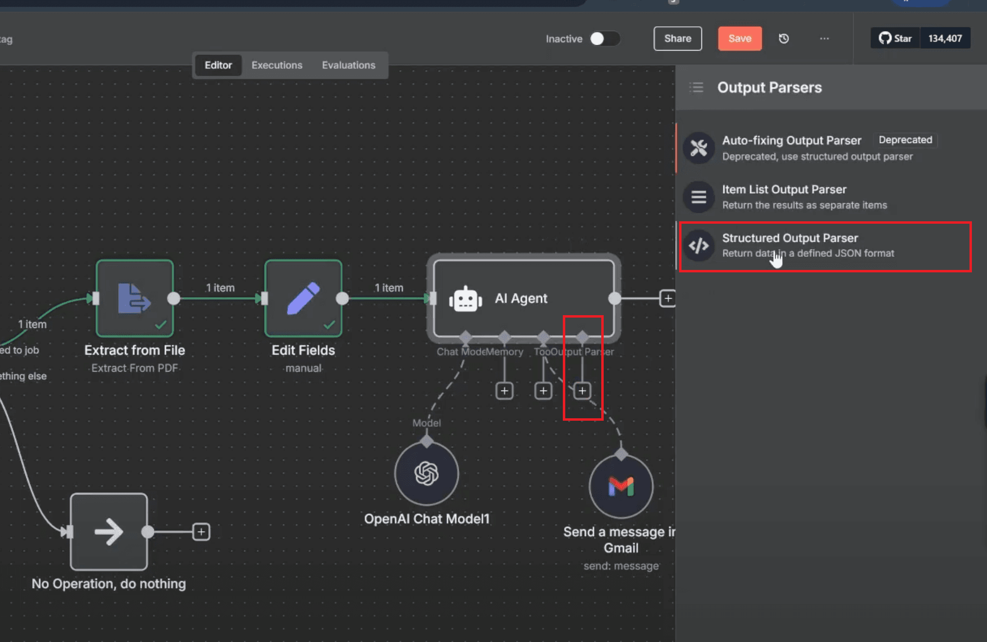 sotructured output parser