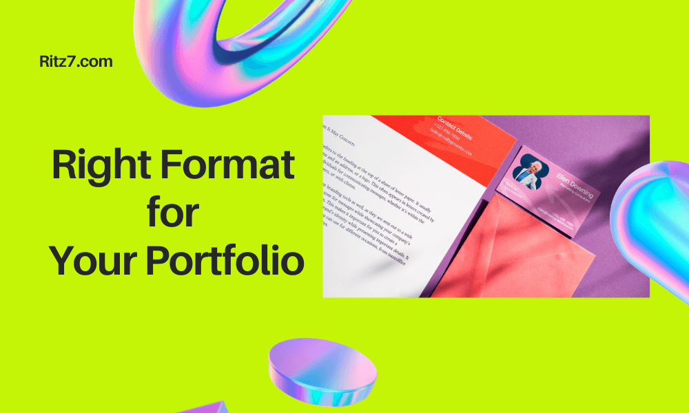 right format for portfolio