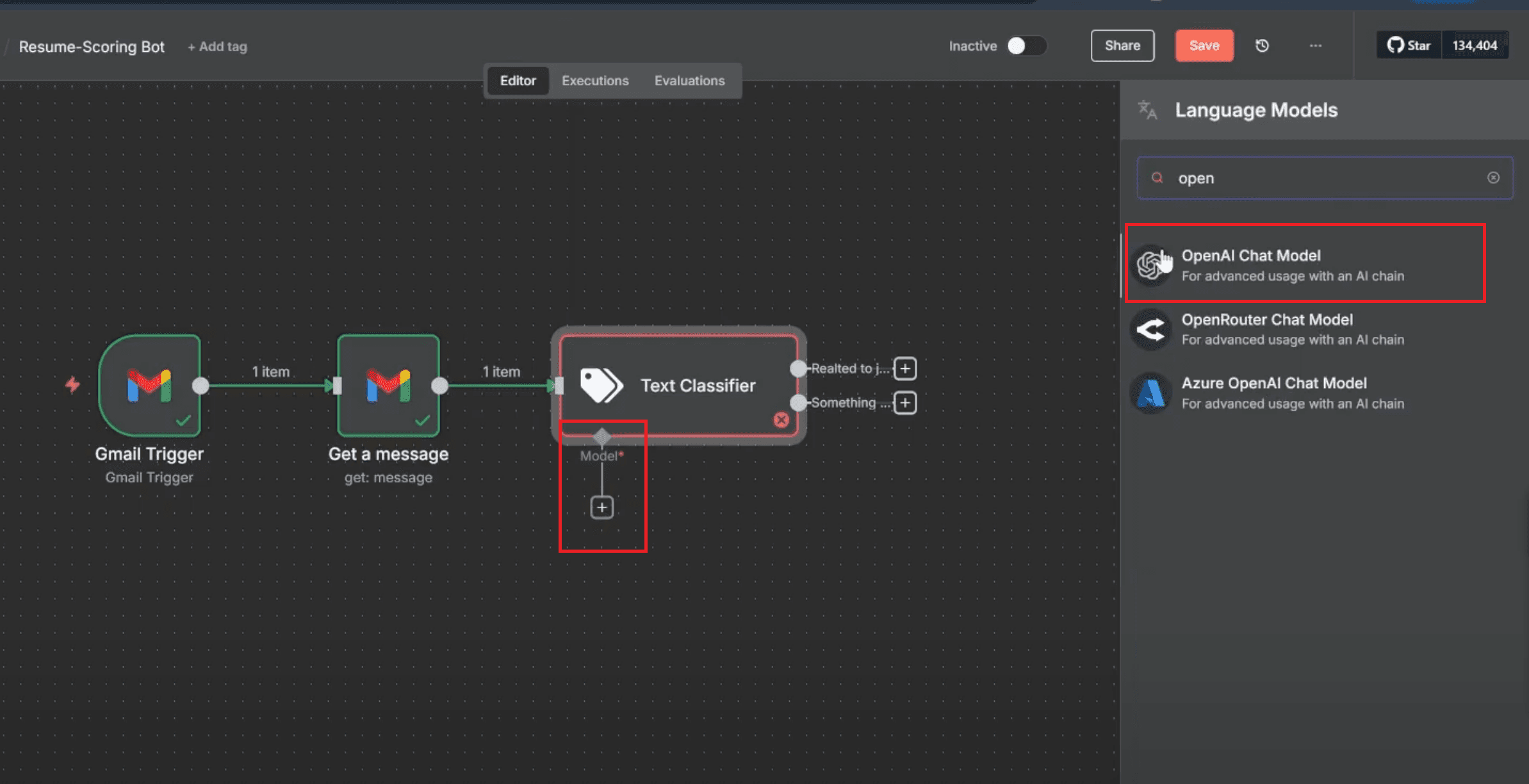 Open ai chat model