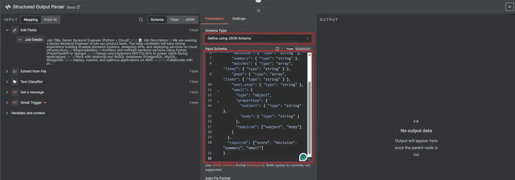 structured output parser