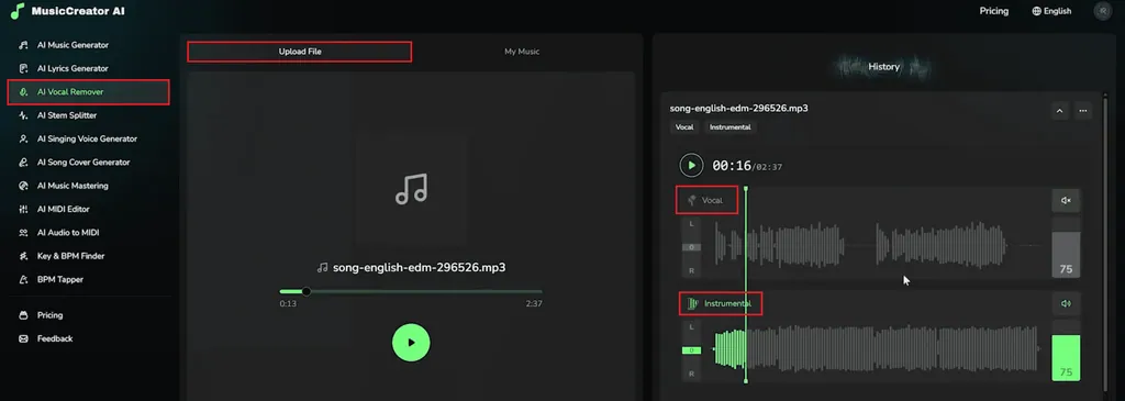 ai vocal remover